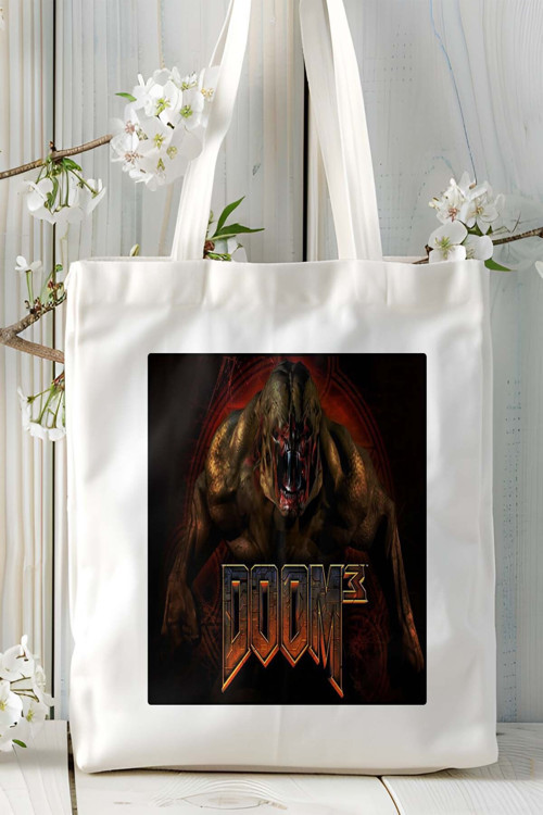 Art hedi̇ye doom Oyun Baskılı Omuz Çanta Kişiye Özel model 3