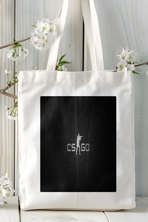 Art hedi̇ye Counter Strike cs 2 csgo Oyun Baskılı Bez Çanta Omuz Çantası Kişiye Özel model 15