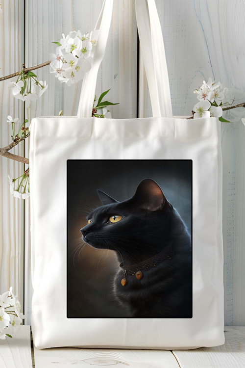 Art hedi̇ye bombay kedisi kedi Baskılı Omuz Çanta Kişiye Özel model 7