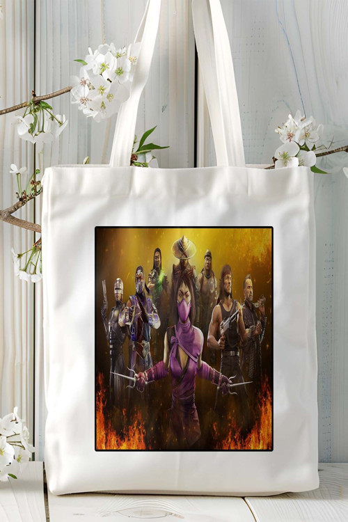 Art hedi̇ye mortal kombat Oyun Baskılı Omuz Çanta Kişiye Özel model 7