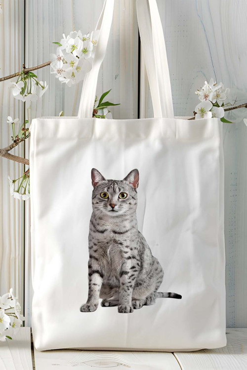Art hedi̇ye Singapura kedisi kedi Kişiye Özel Baskılı Omuz Çanta desen 1