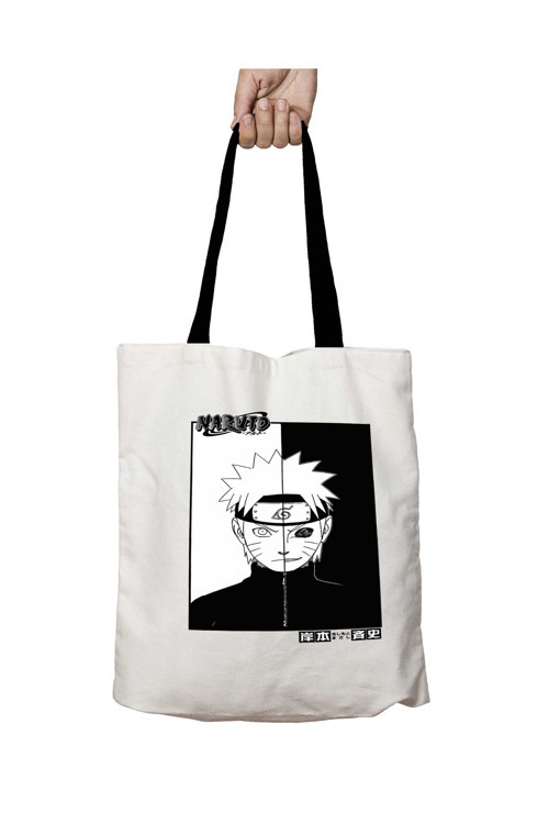 Art hedi̇ye Siyah Kulplu Naruto Kurama Yıkanabilir Okul Omuz Çanta