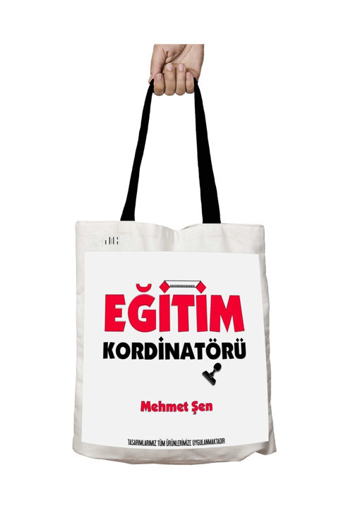 Art hedi̇ye Siyah Kulplu Kişiye Özel Eğitim Koordinatörü Yıkanabilir Okul Omuz Çanta