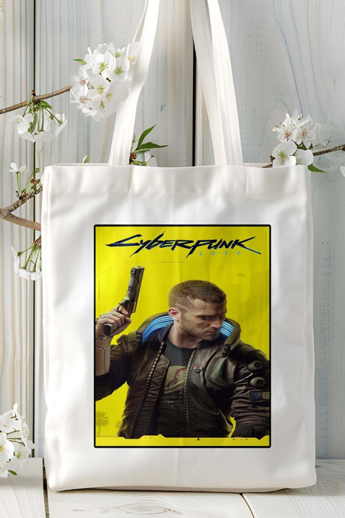 Art hedi̇ye Cyberpunk Oyun Baskılı Omuz Çanta Kişiye Özel model 4