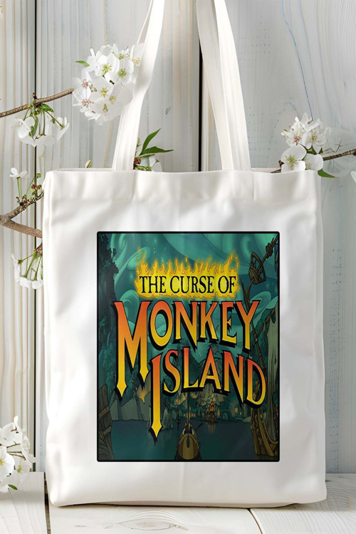 Art hedi̇ye monkey island oyun Baskılı Omuz Çanta Kişiye Özel model 3