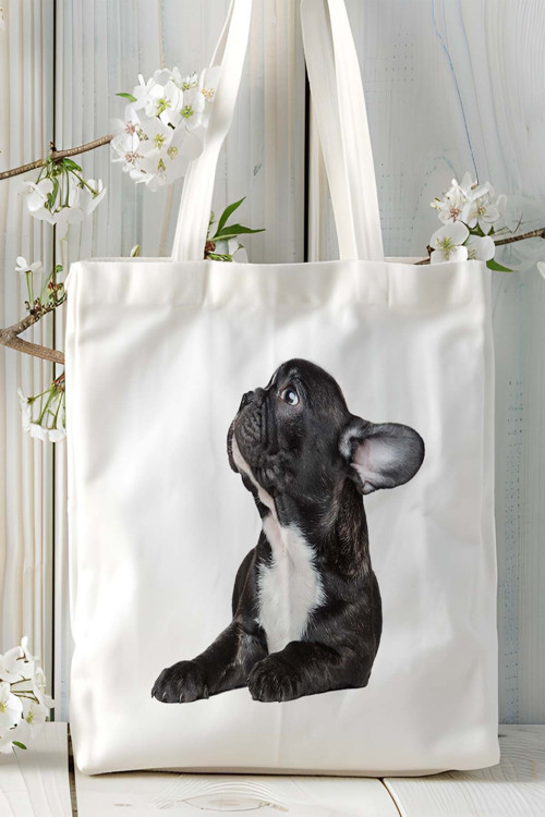 Art hedi̇ye pug doberman Köpek Baskılı Omuz Çanta Kişiye Özel model 4