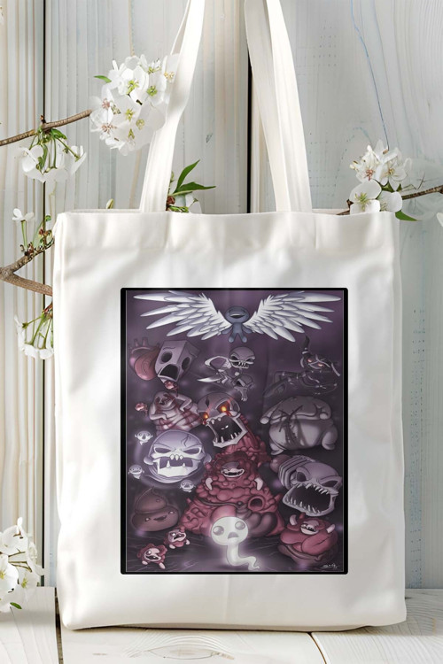 Art hedi̇ye the binding of isaac oyun Baskılı Bez Çanta Omuz Çantası Kişiye Özel model 2