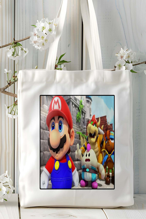 Art hedi̇ye Super Mario Oyun Baskılı Omuz Çanta Kişiye Özel model 13