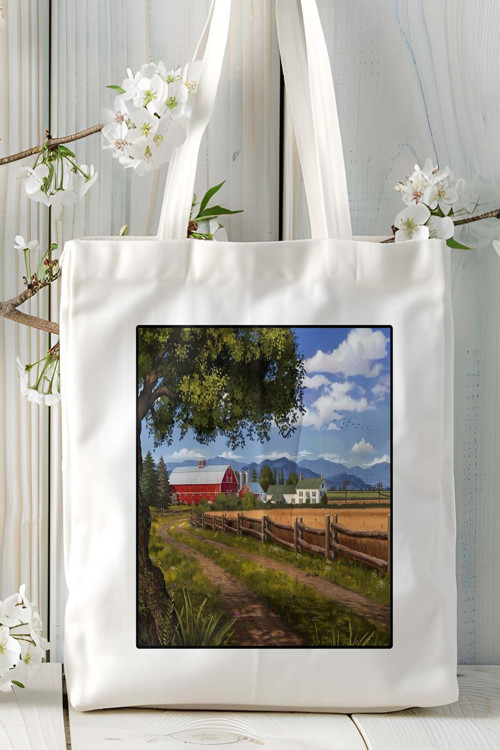 Art hedi̇ye farming smilator oyun Baskılı Bez Çanta Omuz Çantası Kişiye Özel model 2