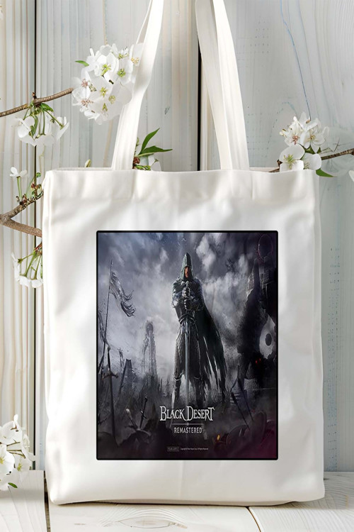 Art hedi̇ye black desert oyun Baskılı Bez Çanta Omuz Çantası Kişiye Özel model 3