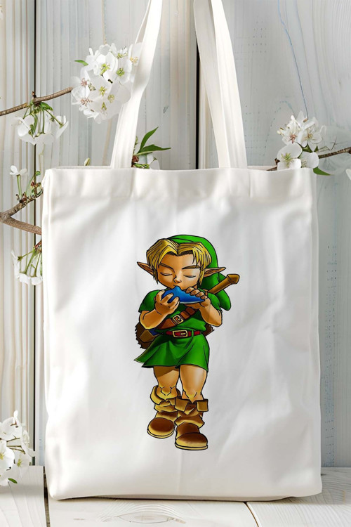 Art hedi̇ye the legend of zelda Oyun Baskılı Bez Çanta Omuz Çantası model 1