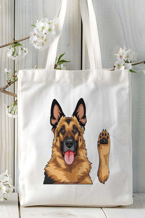 Art hedi̇ye German Shepherd Köpek Baskılı Omuz Çanta Kişiye Özel model 7