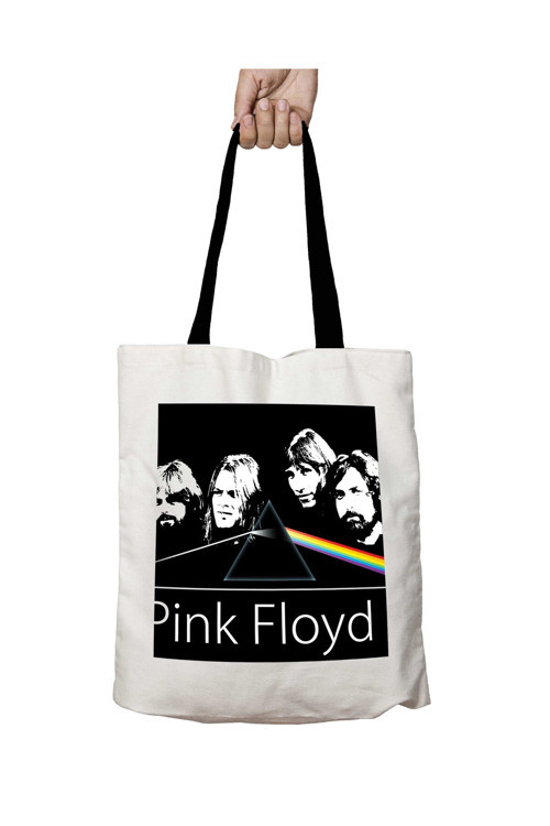 Art hedi̇ye Siyah Kulplu Pink Floyd Prizma Yıkanabilir Okul Omuz Çanta