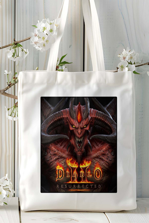 Art hedi̇ye diablo Oyun Baskılı Omuz Çanta Kişiye Özel model 12