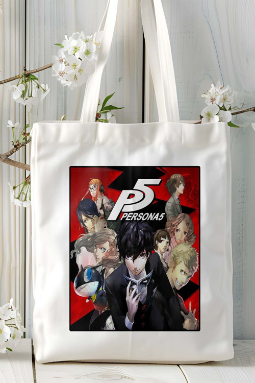 Art hedi̇ye persona 5 oyun Baskılı Omuz Çanta Kişiye Özel model 4