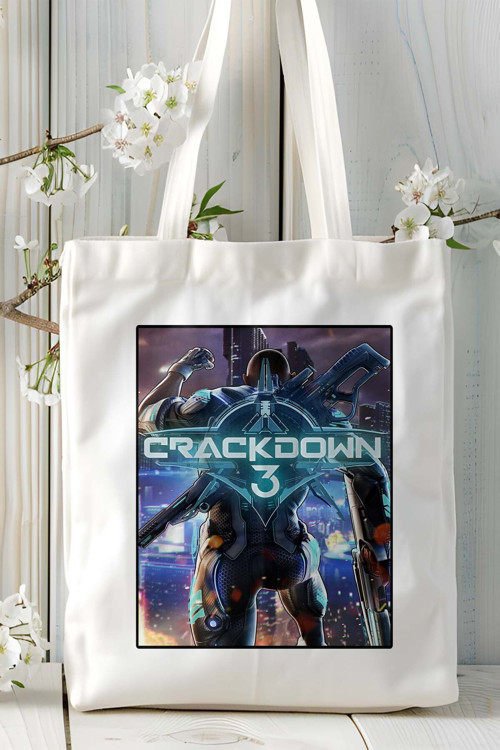 Art hedi̇ye crack down oyun Baskılı Omuz Çanta Kişiye Özel model 3