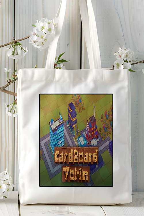 Art hedi̇ye card board town oyun Baskılı Omuz Çanta Kişiye Özel model 1