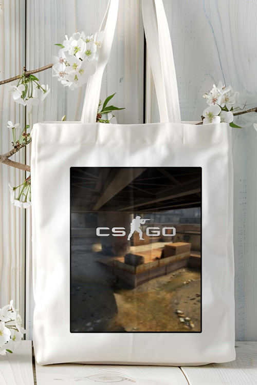 Art hedi̇ye Counter Strike cs 2 csgo Oyun Baskılı Bez Çanta Omuz Çantası Kişiye Özel model 25