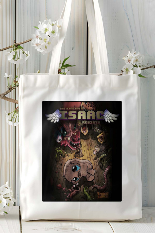 Art hedi̇ye the binding of isaac oyun Baskılı Bez Çanta Omuz Çantası Kişiye Özel model 7