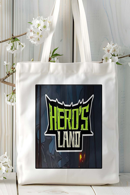 Art hedi̇ye heros land oyun Baskılı Bez Çanta Omuz Çantası Kişiye Özel model 2