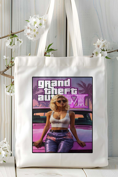 Art hedi̇ye Grand Theft Auto gta Oyun Baskılı Bez Çanta Omuz Çantası Kişiye Özel model 29