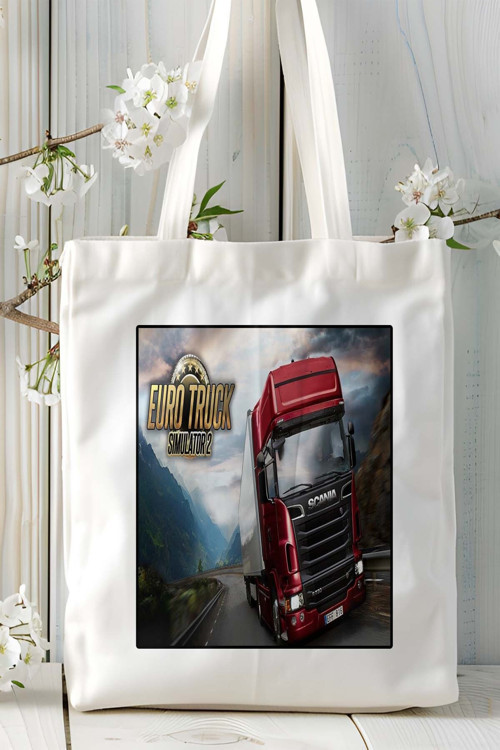 Art hedi̇ye eurotruck Oyun Baskılı Omuz Çanta Kişiye Özel model 1