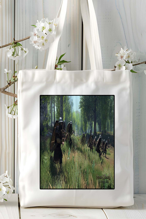 Art hedi̇ye mount blade 2 bannerlord oyun Baskılı Bez Çanta Omuz Çantası Kişiye Özel model 10
