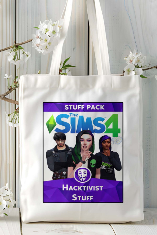 Art hedi̇ye sims Oyun Baskılı Omuz Çanta Kişiye Özel model 3