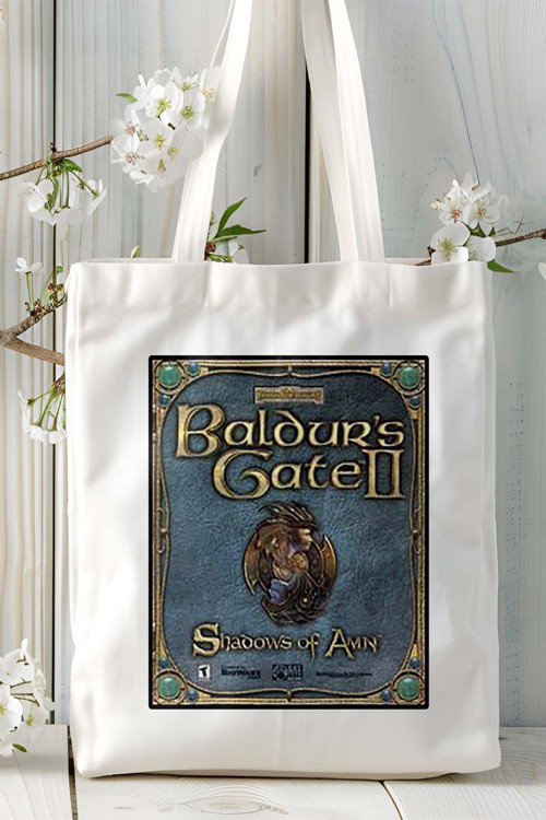 Art hedi̇ye Baldur's Gate Oyun Baskılı Bez Çanta Omuz Çantası Kişiye Özel model 1