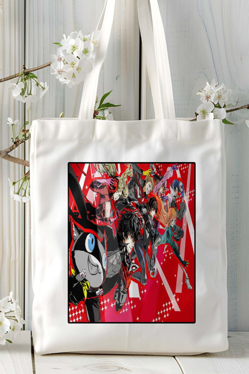 Art hedi̇ye persona 5 oyun Baskılı Omuz Çanta Kişiye Özel model 6