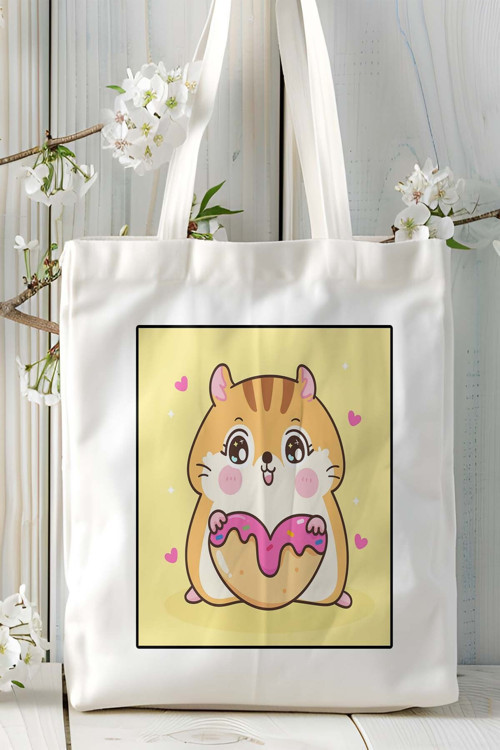 Art hedi̇ye hamster Baskılı Omuz Çanta kişiye özel model 1