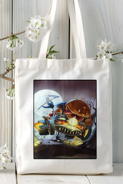Art hedi̇ye Grim Fandango Oyun Baskılı Omuz Çanta Kişiye Özel model 3