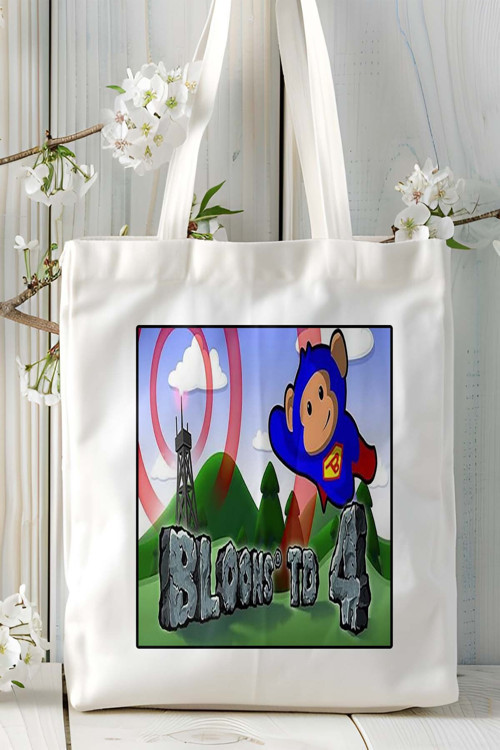 Art hedi̇ye Bloons TD 6 Mobil Oyun Baskılı Omuz Çanta Çift tafaflı baskı kişiye özel 1