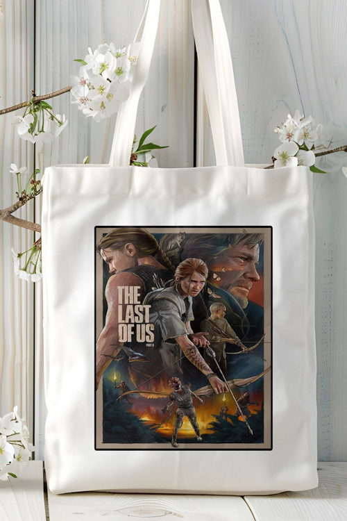 Art hedi̇ye the last of us Oyun Baskılı Bez Çanta Omuz Çantası Kişiye Özel model 1