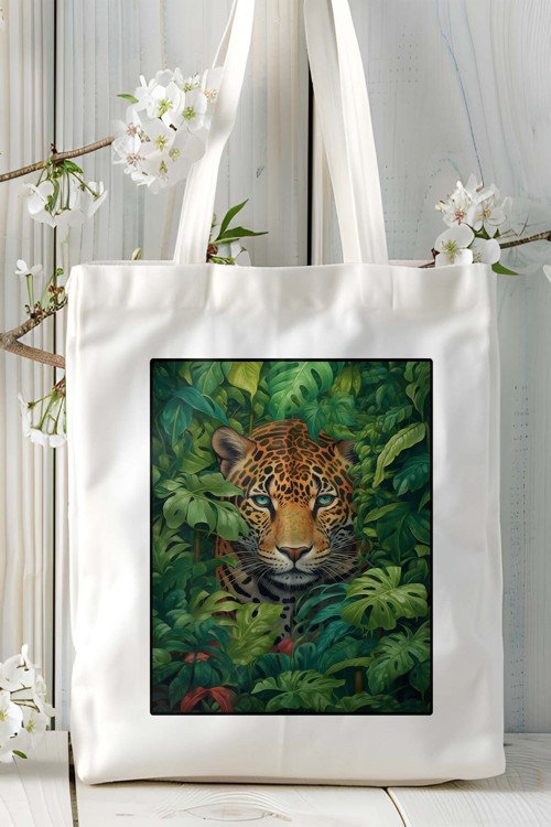 Art hedi̇ye jaguar Baskılı Omuz Çanta kişiye özel model 13