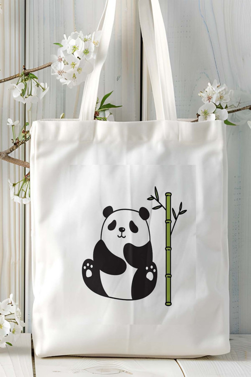 Art hedi̇ye panda Baskılı Omuz Çanta kişiye özel model 7