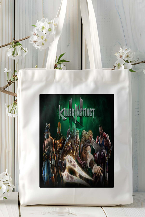 Art hedi̇ye Killer Instinct oyun Baskılı Bez Çanta Omuz Çantası Kişiye Özel model 3