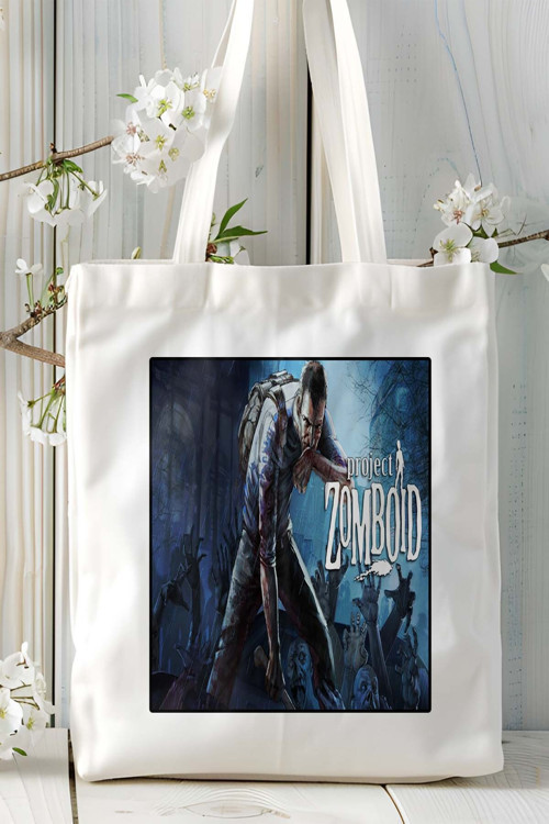 Art hedi̇ye project zomboid oyun Baskılı Bez Çanta Omuz Çantası Kişiye Özel model 2