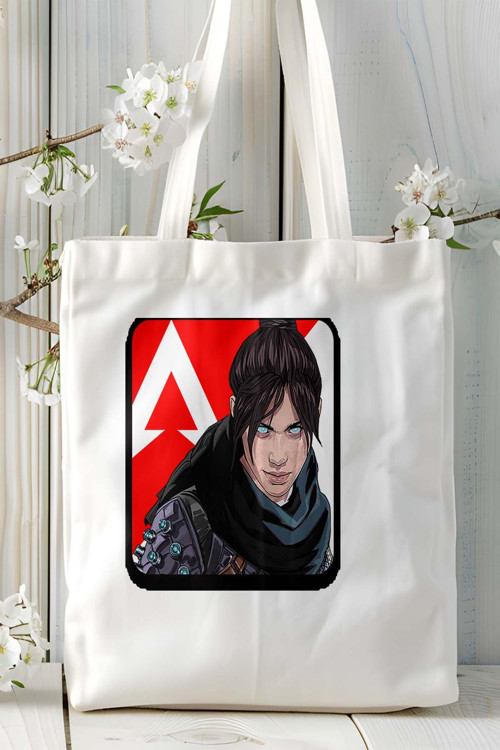 Art hedi̇ye apex mobile1 Mobil Oyun Baskılı Bez Çanta Omuz Çantası Çift tafaflı baskı kişiye özel 1