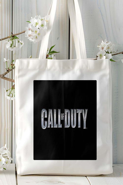 Art hedi̇ye Call of Duty Oyun Baskılı Bez Çanta Omuz Çantası Kişiye Özel model 22