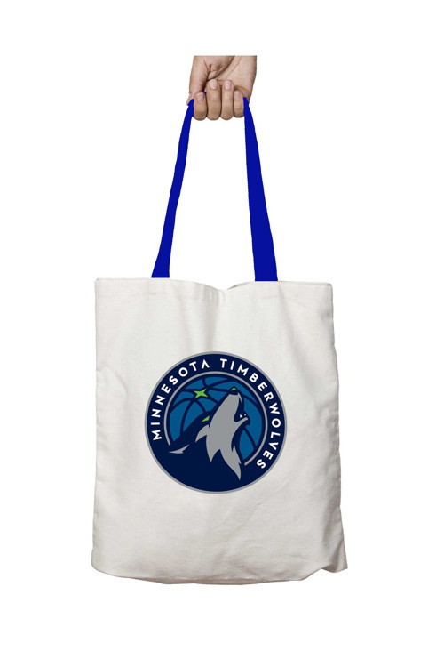 Art hedi̇ye Mavi Kulplu Minnesota Timberwolves Yıkanabilir Omuz Çanta