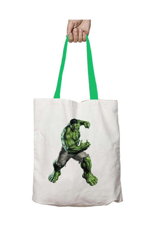 Art hedi̇ye Yeşil Kulplu Hulk Marvel Yıkanabilir Omuz Çanta