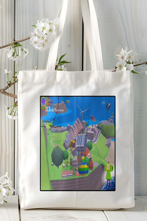 Art hedi̇ye katamari Oyun Baskılı Omuz Çanta Kişiye Özel model 2