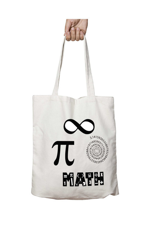 Art hedi̇ye Pi Sayısı Sonsuz Matematik Plaj Omuz Bez Çanta