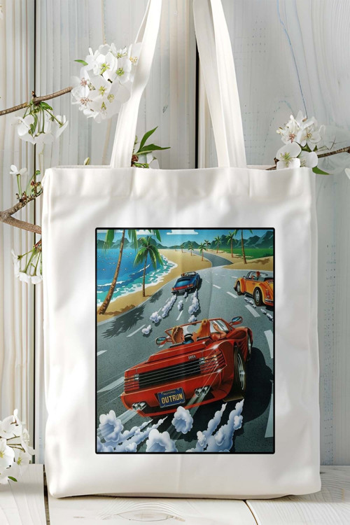 Art hedi̇ye outrun Oyun Baskılı Omuz Çanta Kişiye Özel model 4
