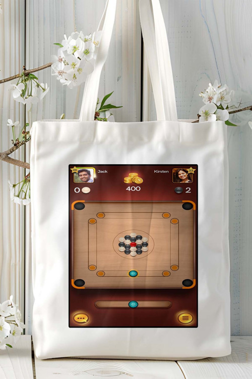 Art hedi̇ye Carrom Pool Mobil Oyun Baskılı Omuz Çanta Çift tafaflı baskı kişiye özel 3