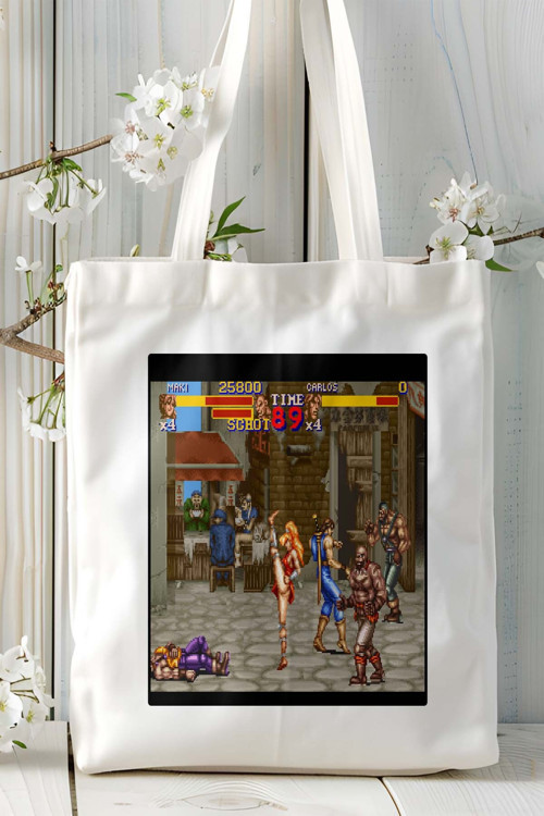 Art hedi̇ye final fight Oyun Baskılı Omuz Çanta Kişiye Özel model 3
