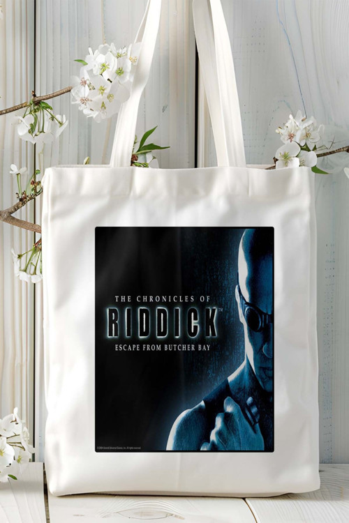 Art hedi̇ye The Chronicles of Riddick Oyun Baskılı Bez Çanta Omuz Çantası Kişiye Özel model 1