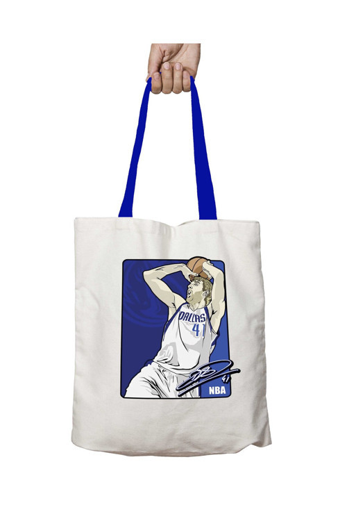 Art hedi̇ye Mavi Kulplu NOWITZKI 41 NBA Yıkanabilir Omuz Çanta