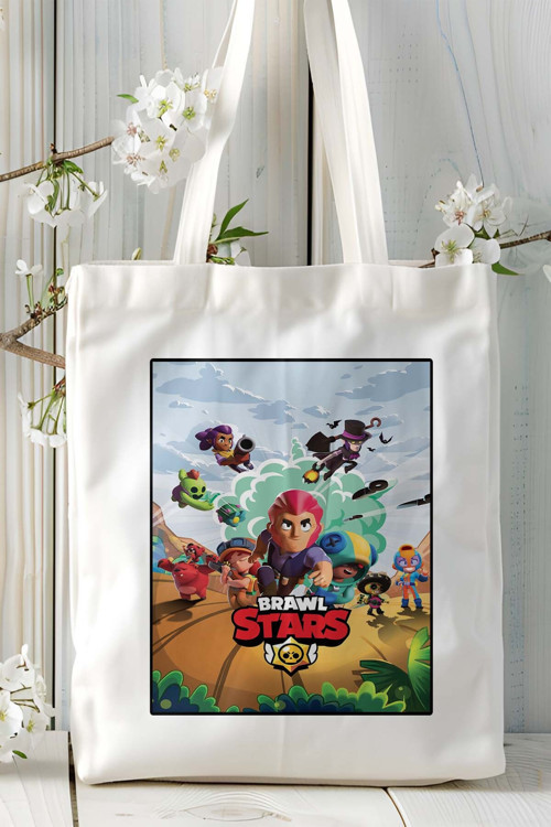 Art hedi̇ye brawl stars oyun Baskılı Omuz Çanta Kişiye Özel model 9